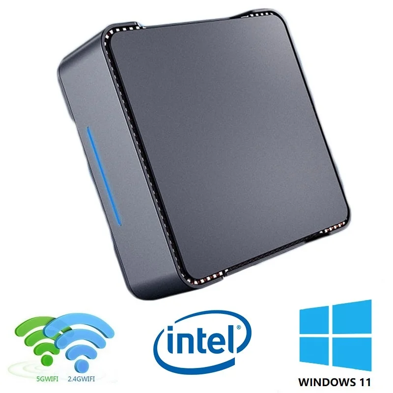 GK3V PLUS Windows 11 4 Core Mini PC 12ª Geração Intel Alder Lake N100 DDR4 8GB 512GB SSD Dual WiFi 4K VGA Desktop Computer Gaming