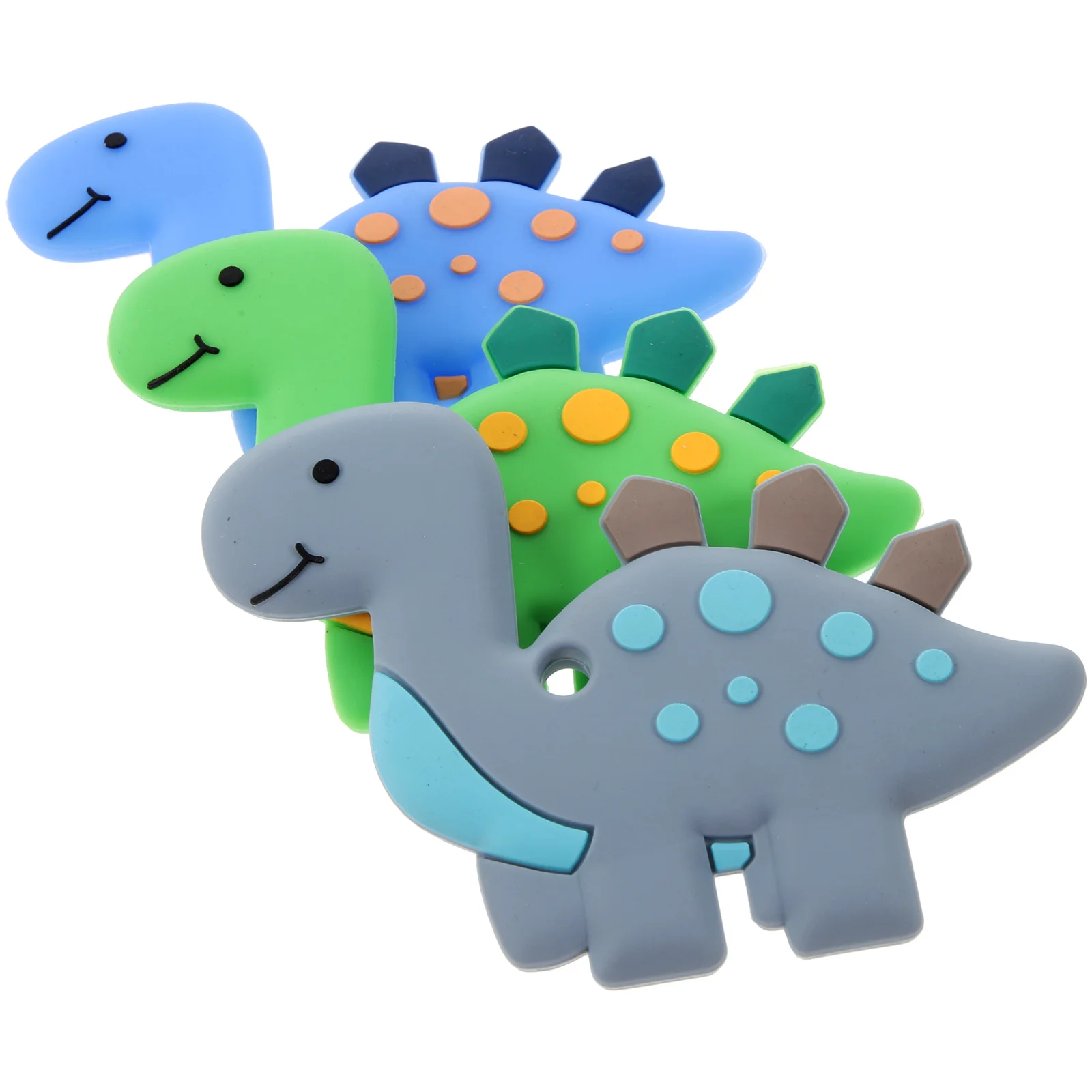 

Dinosaur Silicone Teether Teething Toy for Baby Molar Pain Relief Plaything -Soothing Childrens Toys