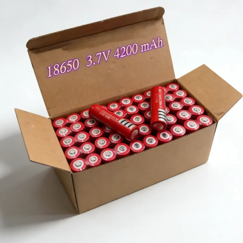 NEW 18650 Batterie 3,7V 4200mAh Wiederaufladbare Liionsbatterie Für Led Taschenlampe Torch Batery Litio Batterie Tool Battery