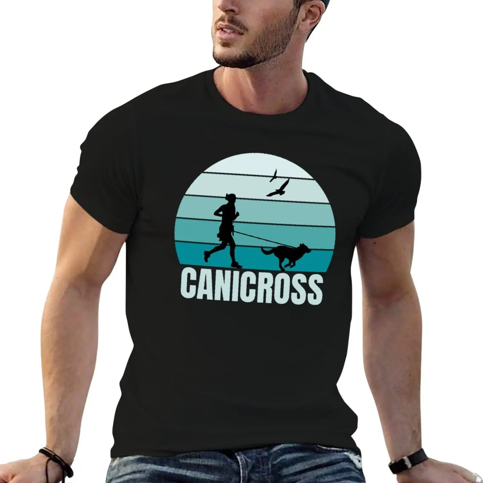 

Canicross Dog Running Bikejoring Dog Lover Gift (5) T-Shirt cute tops essential t shirt mens funny t shirts