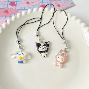 Sanrio Anime meine Tasche von Melody Keychain, Cinnamonroll -Cartoons, Hello Kitty, schöner Telefonanhänger, feministische Gegenstände, Seilendekoration 8 Hauptkabelpuppenumsatz - №4