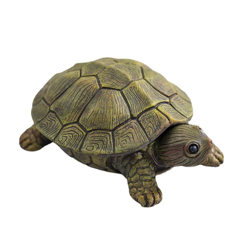 Nordic Modern Turtle Jewelry Storage Box Resin Statue Crafts Home TV Cabinet Decoration Sculpture Figurines Art Design Ornaments