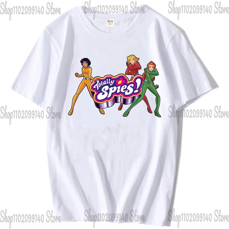 Totatally Spies Mania T Shirt Men Women Diy Print Totally Spies Cartoon Nostalgic 2000S 2000S Cartoons Cartoon Alex