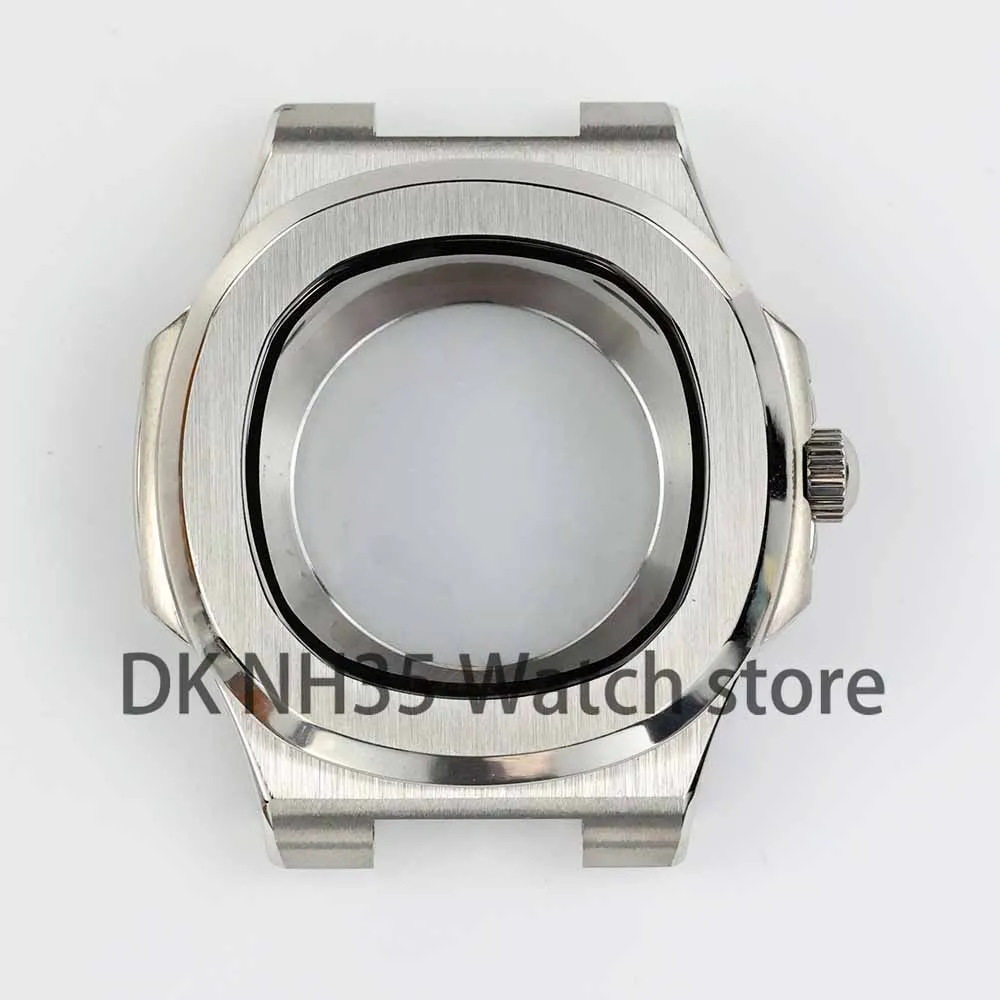 For Modified Nautilus Case NH35 NH36 NH38 Automatic Movement fit 30.5mm Dial Square Watch Case 316L Stainless steel Waterproof