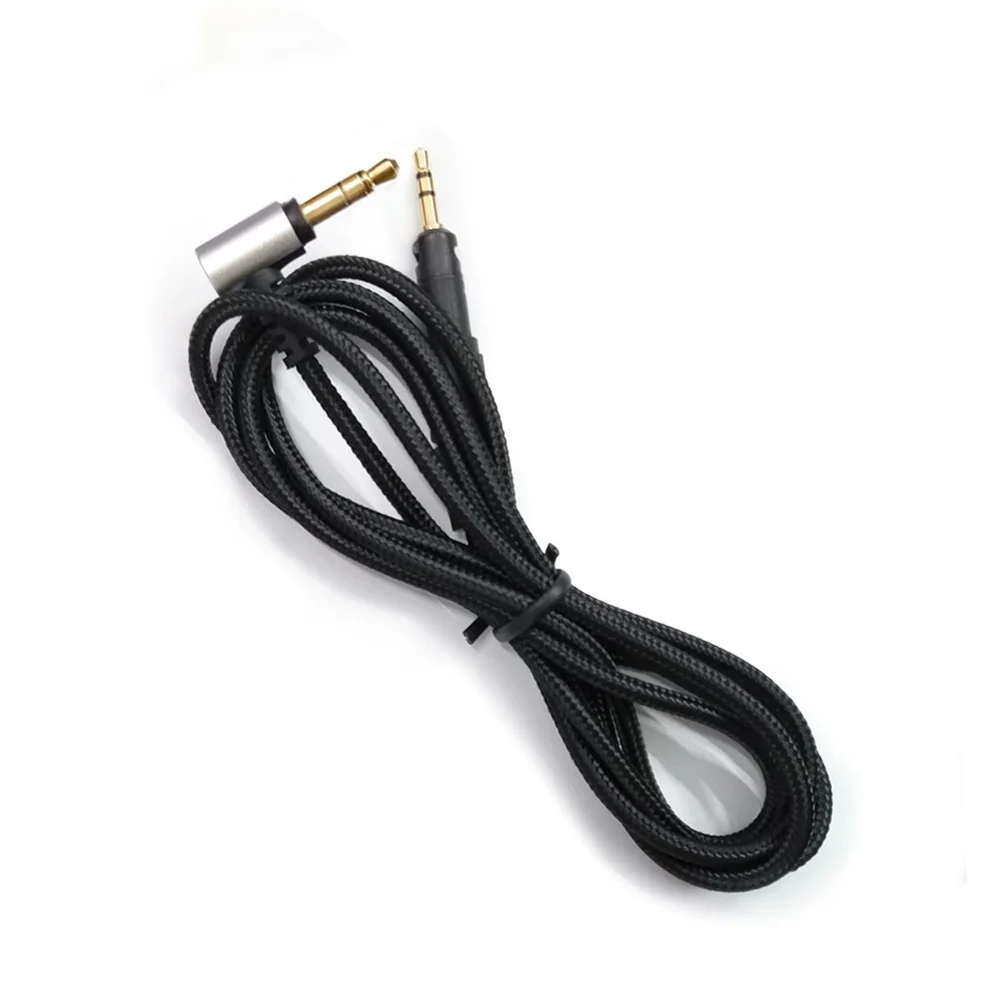 كابل صوت بديل لسماعات ATH M40X M50X M60X M70X مع ميكروفون 3 5 مم نايلون لـ BRAIDED، 5N LC-OFC نحاس خالي من الأكسجين #3