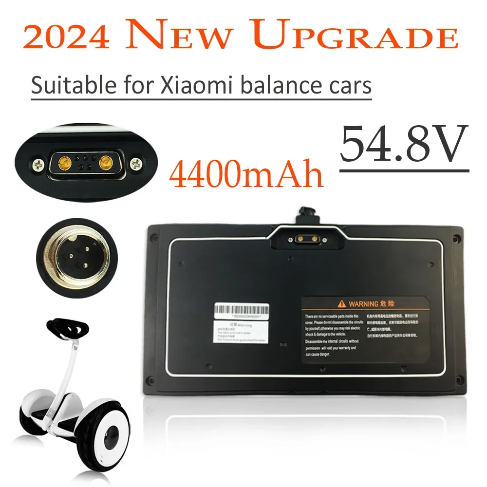 54.8V 4400mAh 3-pin Li-ion battery pack can be connected to the APP, suitable for the Xiaomi No. 9 balanced car battery