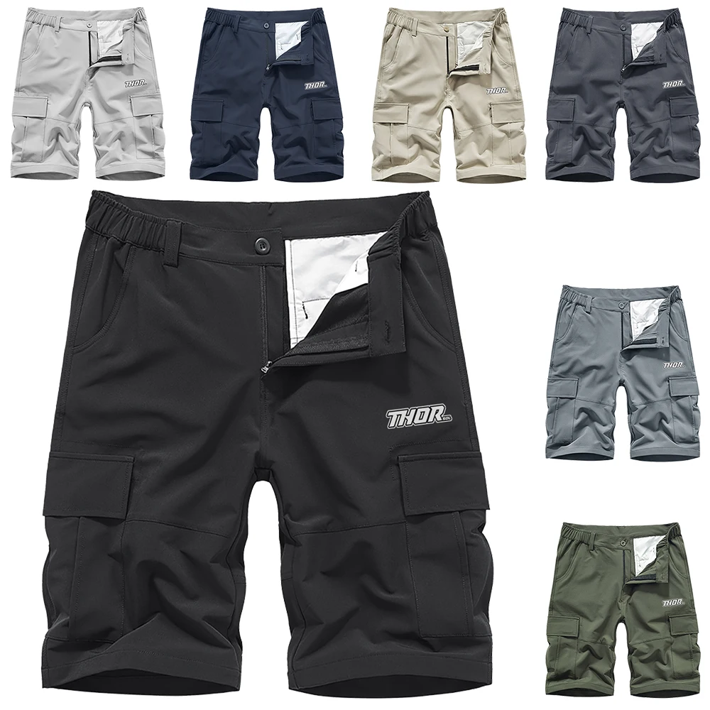 

THORSOL Summer Cycling Shorts Men Mountain Bike Short Pants Road Bicycle Bottoms Culottes Breathable Pantaloncino Ciclismo Uomo