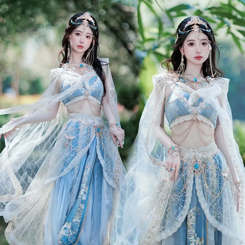 Xishuangbanna Tour การถ่ายภาพอัลบั้มเสื้อผ้าภูมิภาคตะวันตก Dance Dunji Huang kweichow Moutai Hanfu เสื้อผ้าแปลกใหม่