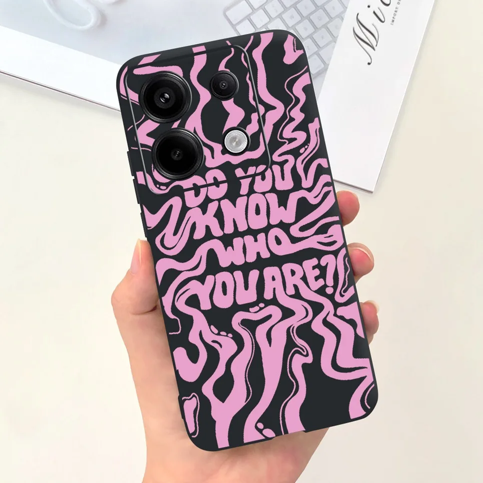 Capa de telefone coração amor para Xiaomi, Capa de silicone líquido macio, Xiaomi Poco X6 Pro 5G Coques, Redmi Note 13 Pro 5G