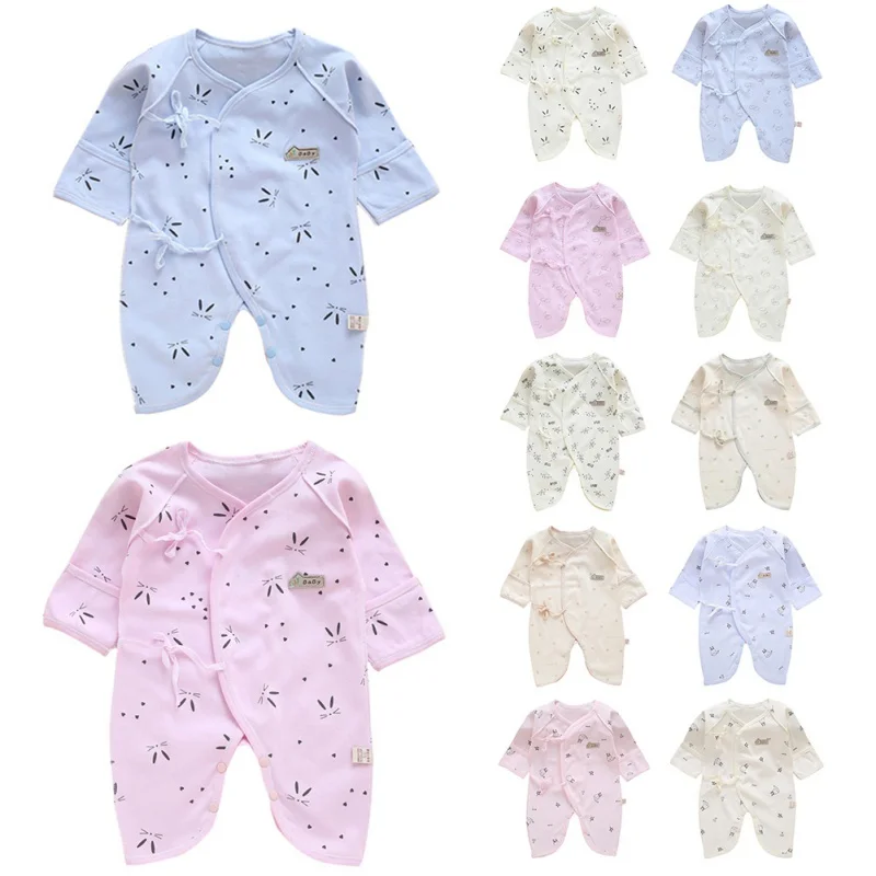 Autumn Baby Jumpsuit for Newborn Clothes Boys Overalls Romper Cotton 0-3 Months Girls Costume Printed Pajamas Clothes