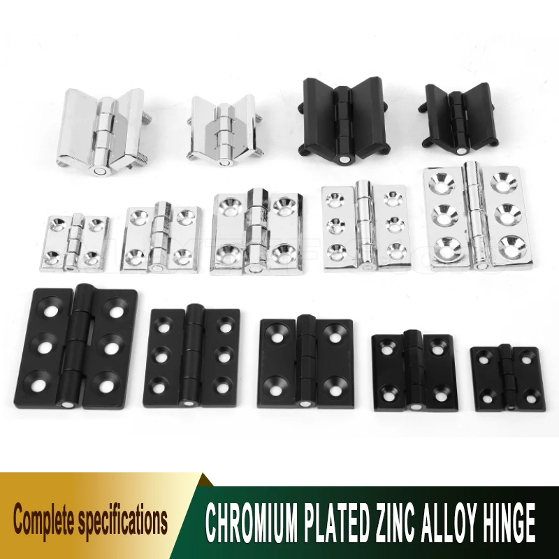

1Pcs Heavy-Duty Thickened Chrome Zinc Alloy Hinge Aluminum Distribution Box 4060 Cabinet Door Hinge Mechanical Industrial Hinge