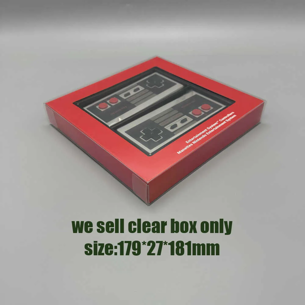 Nentendo용 투명 PET 디스플레이 박스 보관 케이스, 스위치 온라인 NES/FC 컨트롤러 한정판 보관 보호 박스