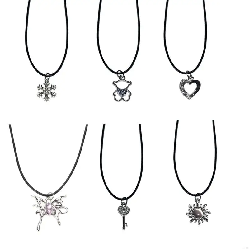 U2JF Pendant Choker Fashion Neck Jewelry Perfect Gift for Fashionable Individuals