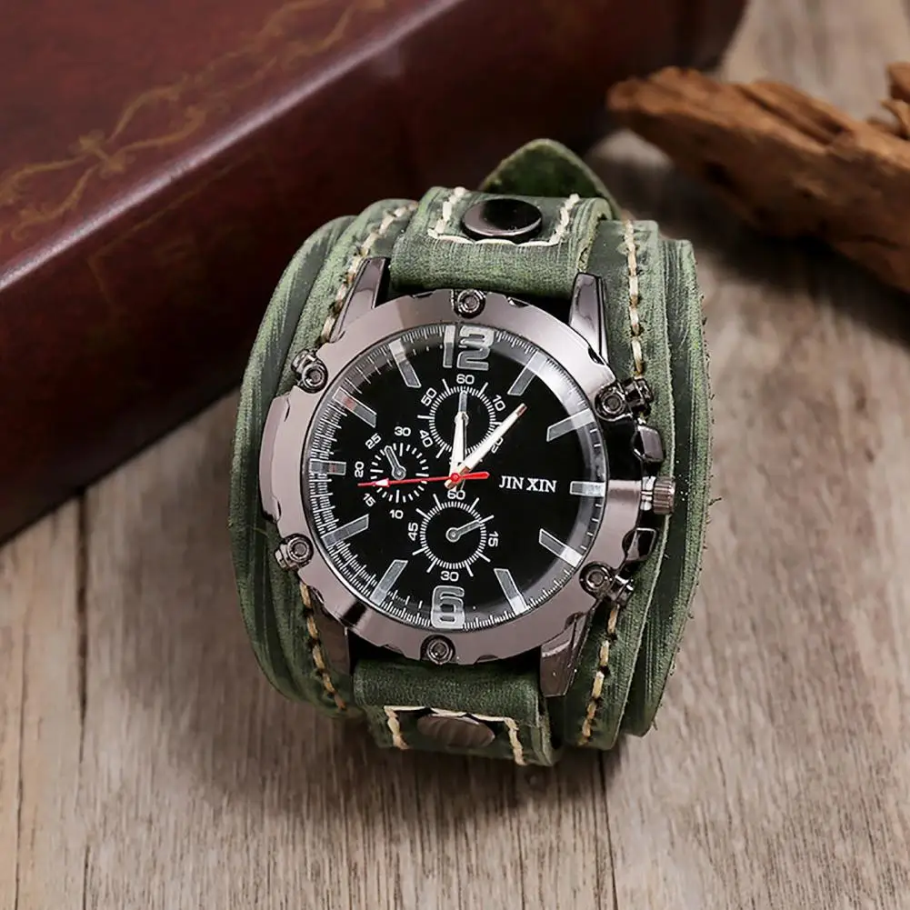 Hot Selling Vintage Cow Leather Bracelet Watch Men Women Wrist Watches Roman Numerals Casual Quartz Watch Relogio Feminino