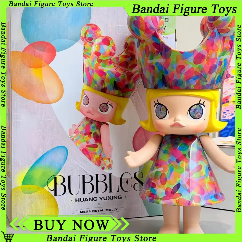 

Genuine Mega Royal Molly 400% Bubble Series Action Figure Original Cartoon Decor Toys Collectible Model Adult Kid Surprise Gift