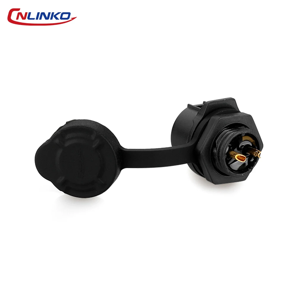 CNLINKO LP-12 IP68 Waterproof Push Pull Quick Electrical Connector for Industrial Automation Sensors Outdoor LED Small Machines