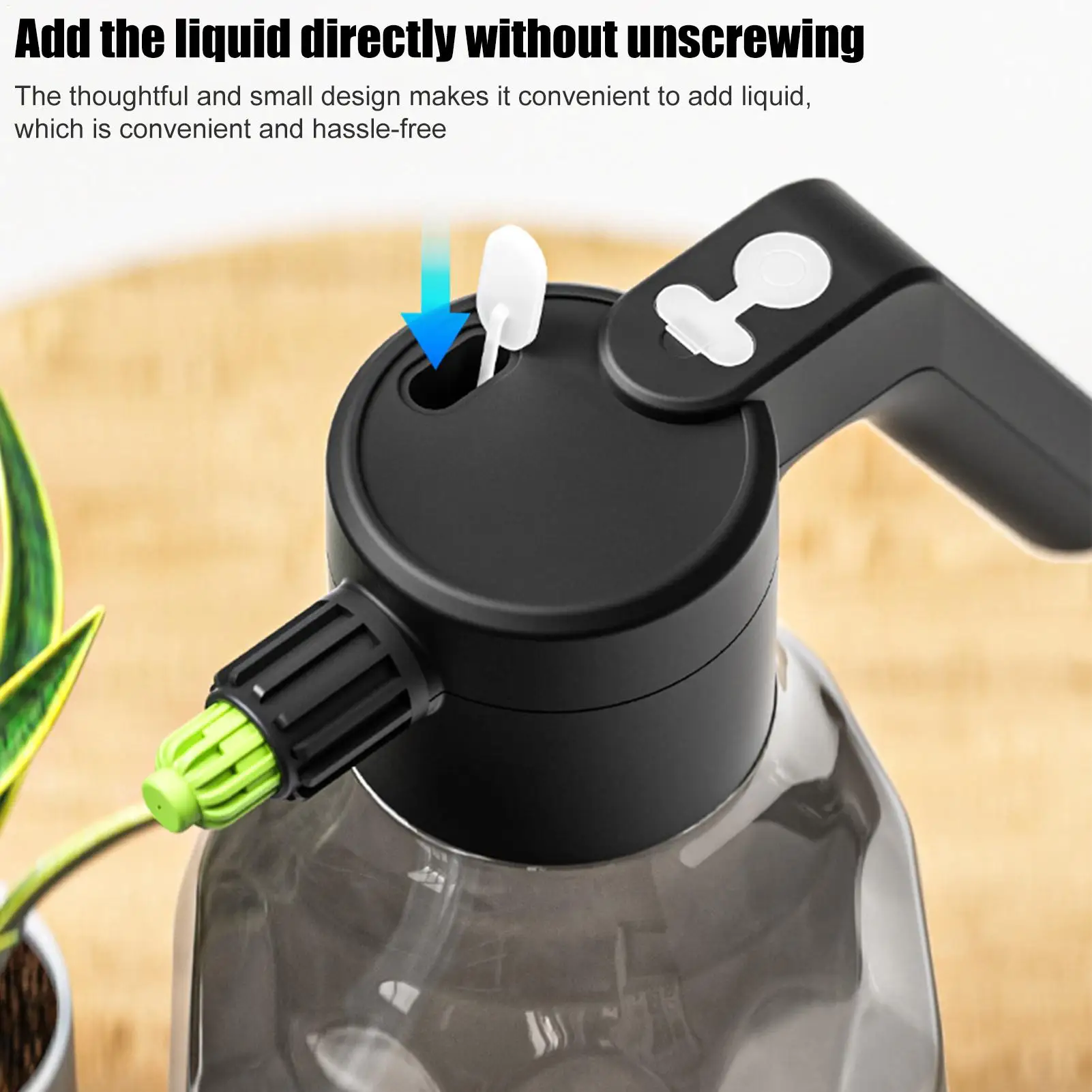 

Electric Mister Spray Bottle 2L Rechargeable Watering Device Automatic Plant Mister Bottle For Gardening Lawn Yard Grass Car