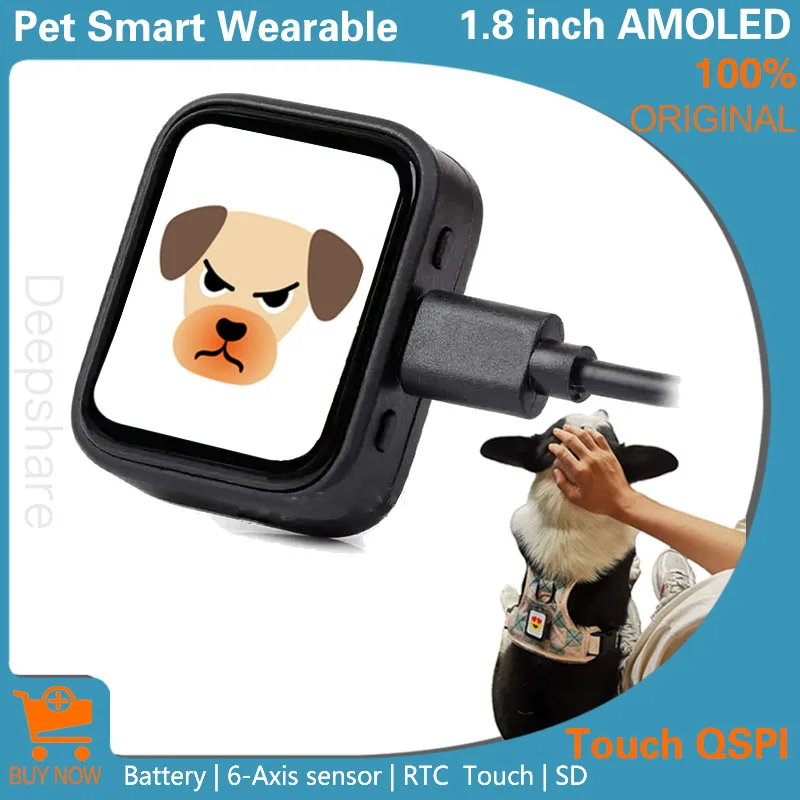 

ESP32 S3 Development Board 1.8-inch Touch Screen Pet Smart Wearable Device Emotion Recognition AI Voice Chat, Free Pet Carrier