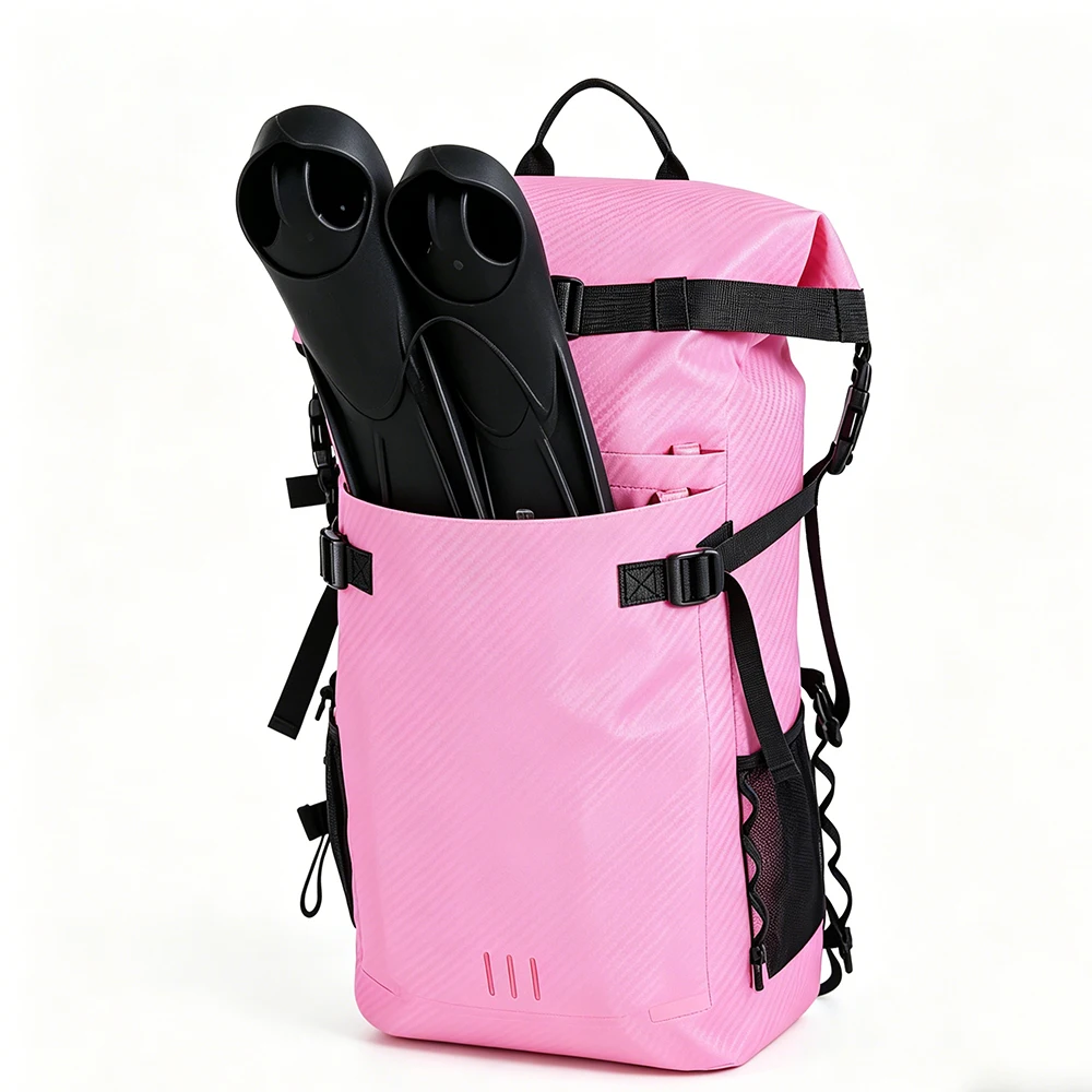 35L Waterproof Rolltop Dry Bag Outdoor Mountaineering Kayak Camping Backpack Trekking River Water Sports Adventure Gear