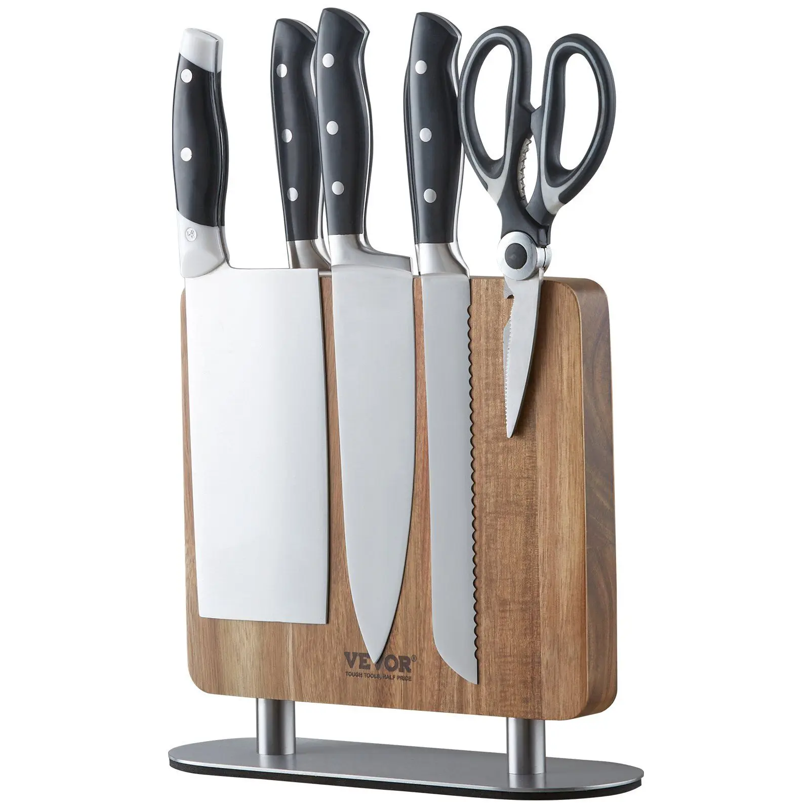 

Double Sided Magnetic Knife Stand Magnetic Knife Block Cutlery Display Organizer 10 inch Home Kitchen Knife Holder