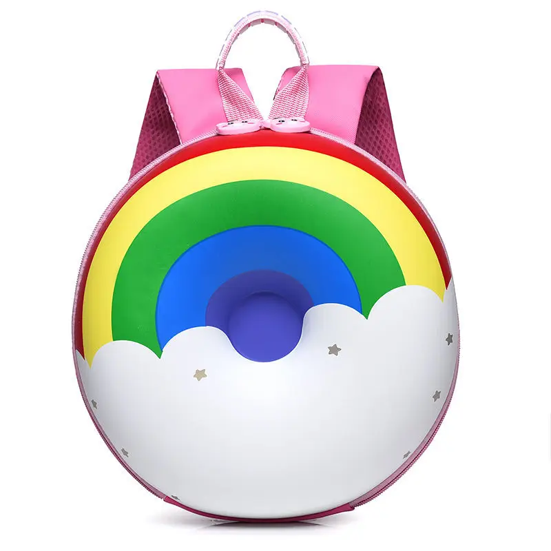 Donut School Bags Kindergarten Schoolbag Girls 3-5 Years Old Children Male Rocket Cartoon Rainbow Baby Toddler Backpack Mochila