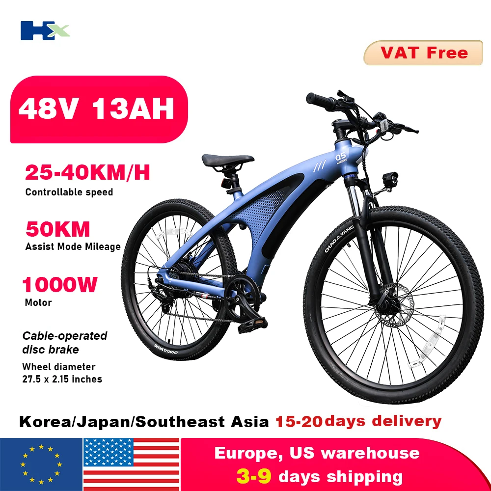 HX Q5 e bikes 2000W electric bicycles 2000W 48V 20A adults electric Bike  27.5Inch Electric Bicycle City E Bikes Mountain e bike image 5