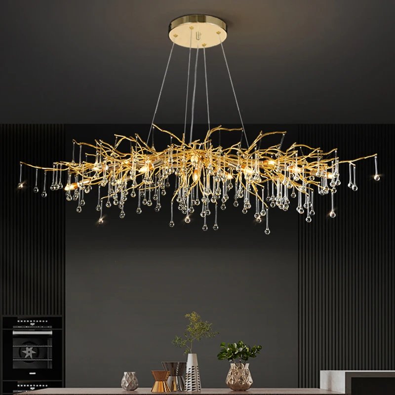 

home decorationPendant lights, luxury crystal living room chandelier, bedroom Pendant lamp, ceiling light, indoor lighting