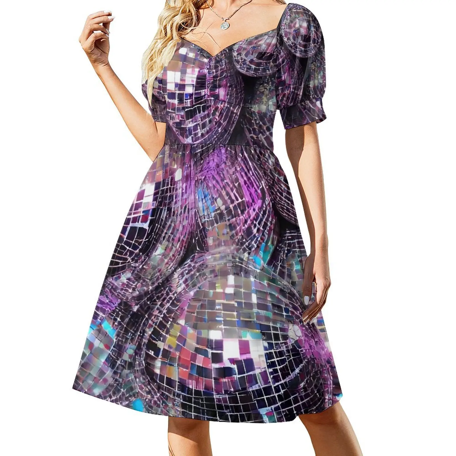 

Classic Disco Balls Short Sleeved Dress dress for women 2025 Women's clothing dresses for woman 2025 Dress