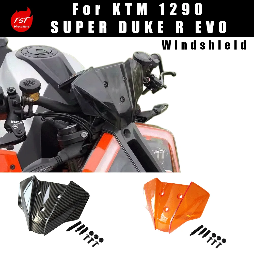 Modified Front Windscreen, Wind Deflector and Instrument Cover for KTM 1290 SUPER DUKE R/R/EVO
