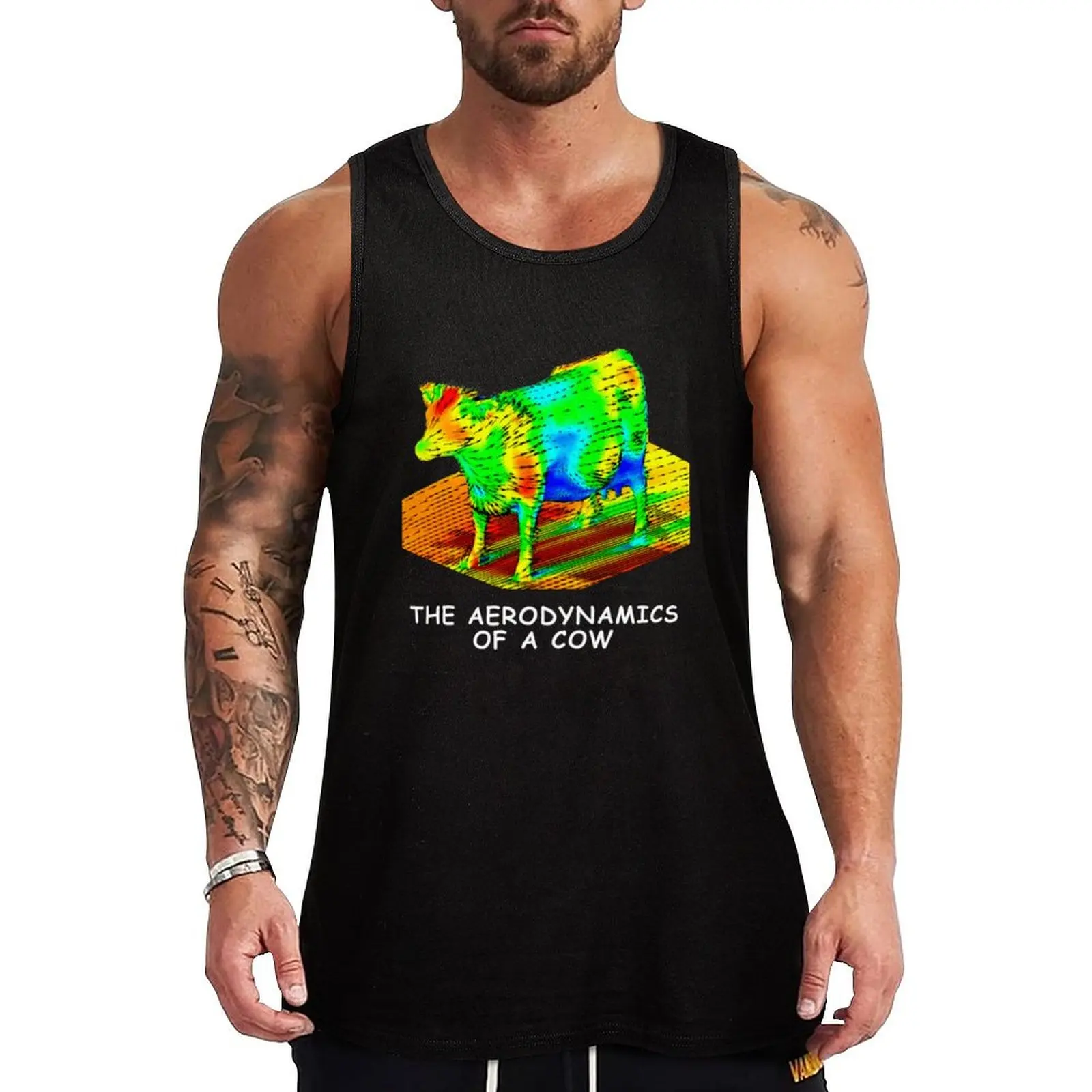 

The Aerodynamics of a Cow Essential Tank Top summer clothes man 2025 Men's tops Men's singlets gym shirt men