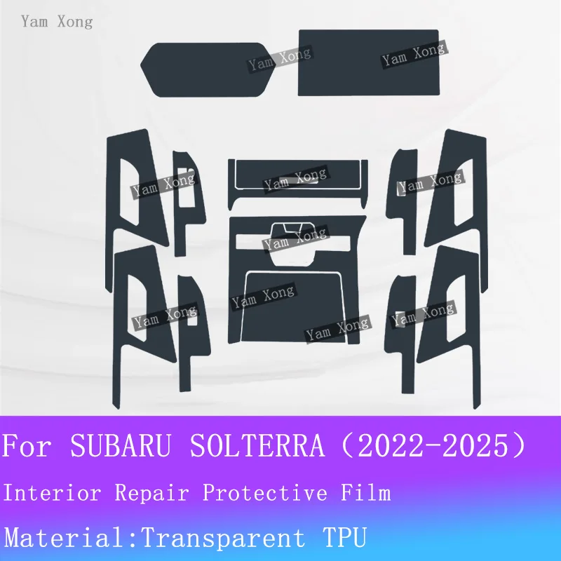 For SUBARU SOLTERRA 2022-2025 Full set interior Film navigation screen protective Center Console Transparent Anti-Scratch Film