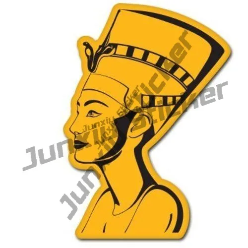 

Queen Nefertiti Egyptian Car Vinyl Sticker Egypt Round Flag Sticker Country Nations Map Country Code Oval Et Funny Car Laptop
