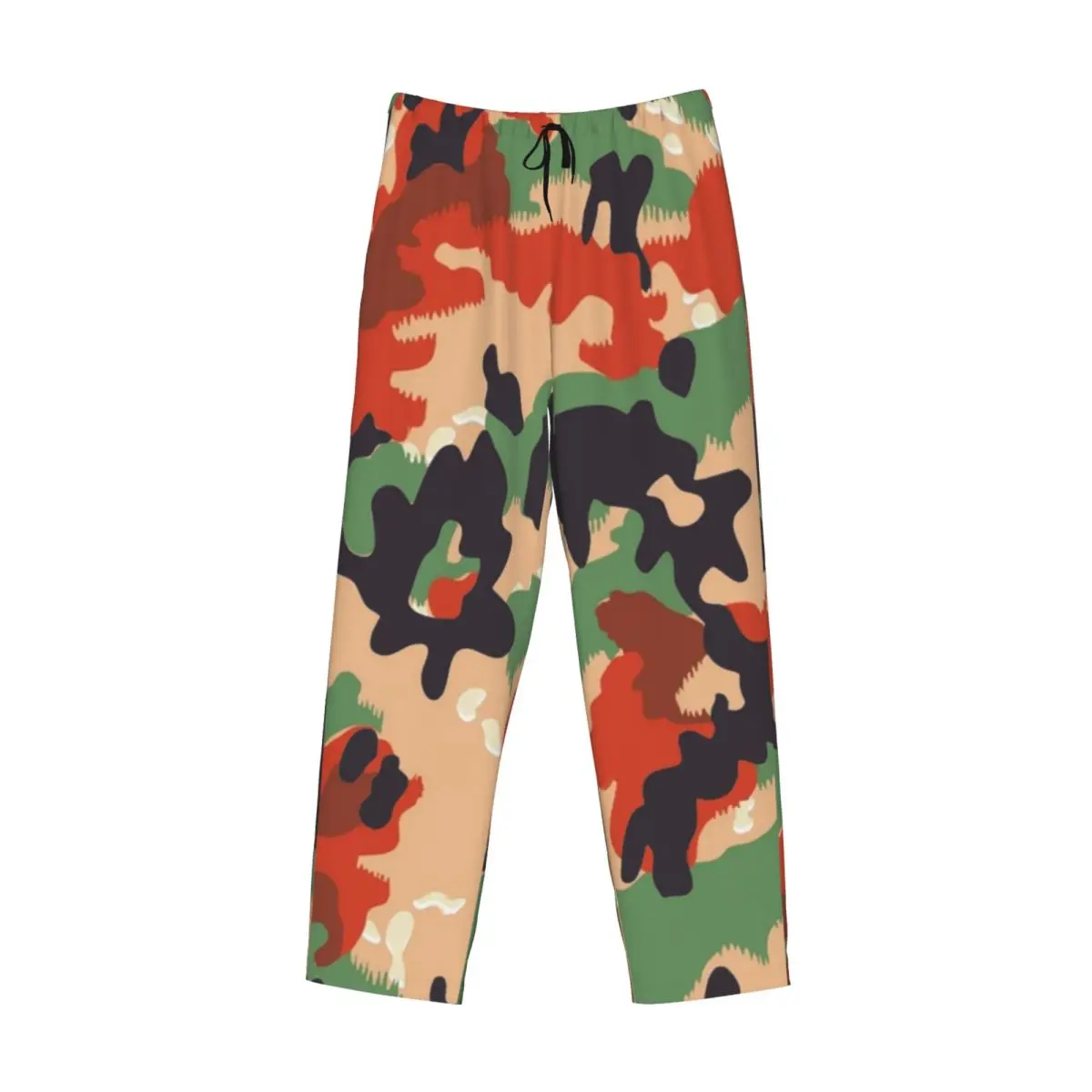 Custom Swiss Army Camouflage Pajama Pants Men Sleepwear Sleep Lounge Bottoms with Pockets