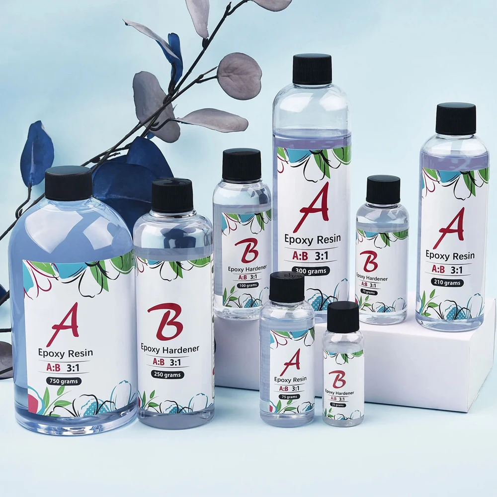 3:1 Resin Epoxy AB Crystal Clear Glue Transparent High Adhesive For DIY Resin Jewelry Making Accessories 100g/280g/400g/1000g