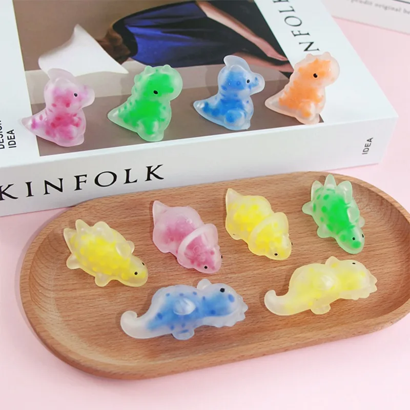 Cute Small Animals Squeeze Toys Bead Ball Kneading Toys Squishy Fidget Marine Anti-Stress Toy Decompression Sea Horse Kneading