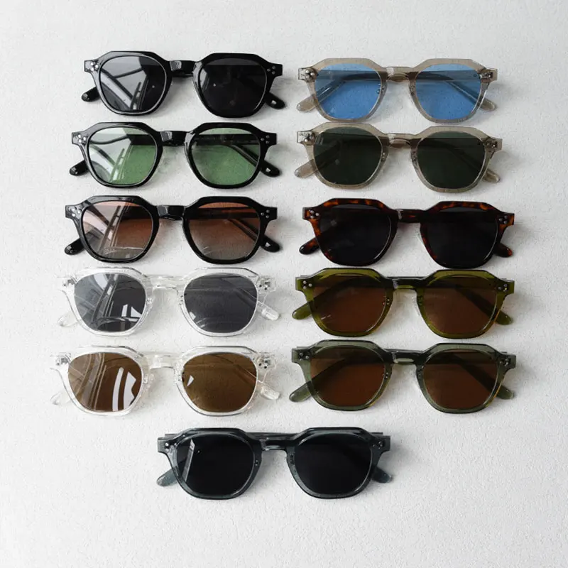 mimiyou TR90 Polarized Rivet Sunglasses Women Fashion Top Korea Sunglasses Men Unisex Glasses Brand UV400 Eyeglasses Shades