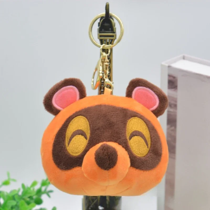 Animal Crossing Plushes Cute Keychains Anime Figure Tom Nook Isabelle Timmy Tommy Cosplay Keyring Kids Toys Kawaii Bags Pendant