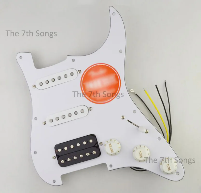 Coil Splitting Vintage HSS S*hr V70 N-5.8K / M-5.8K SSV B-9.2K Alnico 5 Electric guitar Prewired Loaded Pickguard Guitar Wiring