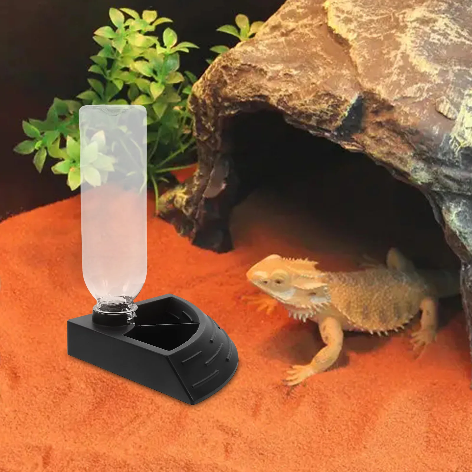 

Automatic Water Feeder For Reptiles Abs Spillproof Continuous Supply Easy Clean Tortoise Lizard Gecko Turtle Rabbit Hamster Pet