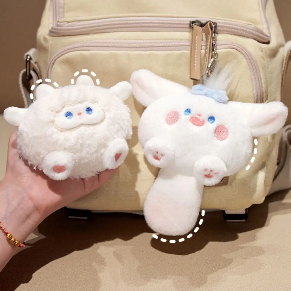 Fashion Soft Plush Doll Keychain Plush Cartoon Kids Stuffed Animal Toys Car Key Ring PP Cotton Cute Bag Pendant Car Accessories