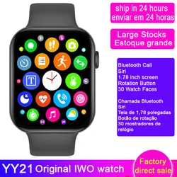 YY21 IWO Smartwatch 1.78'' Bluetooth Call Waterproof Heart Rate Blood Pressure Fitness Tracker sports Smart Watch Women Men