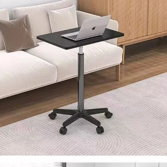 Mobile lifting table Small bedside standing laptop desk with pulley