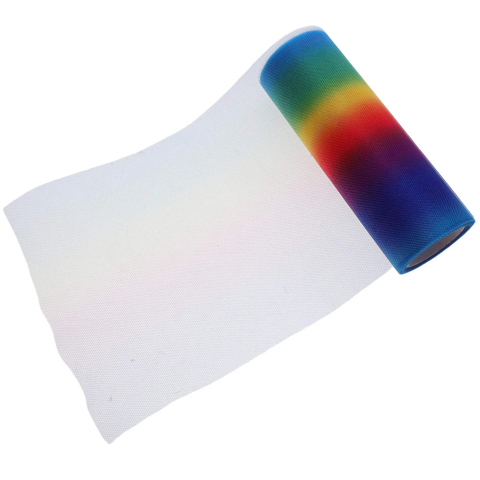 

Gradient Glitter Mesh Tulle Skirt Colorful Rainbow Polyester Netting Party Dress Sparkly Tutu Iridescent Fabric Sewing Roll