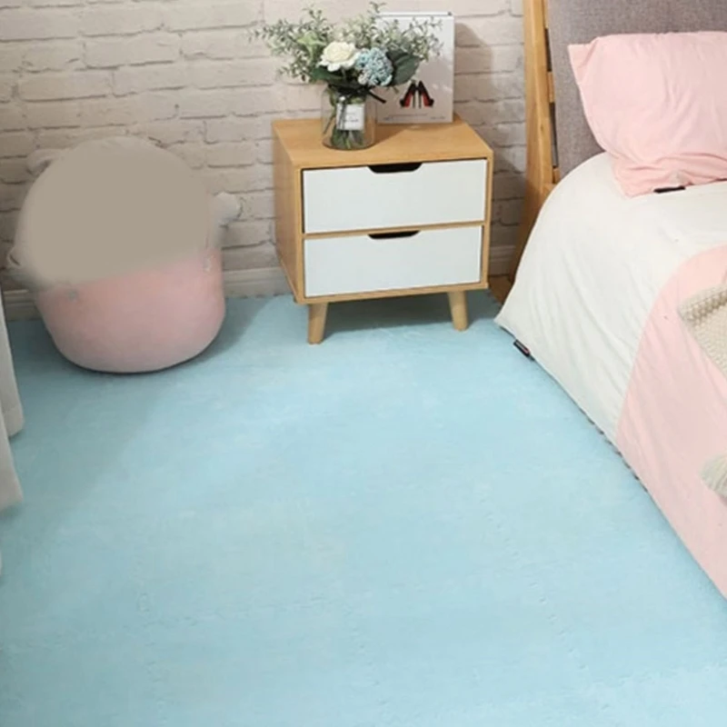 Tapis d'épissure 10 pièces tapis chambre doux pour nourrissons, coussin chevet pour petits enfants W3JF