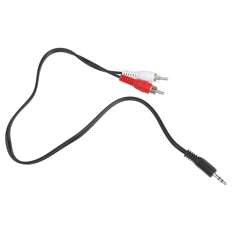 1 szt. 0.5M 3.5mm Jack do 2 RCA kable Audio 3.5 męski na RCA męskie pozłacane współosiowe przewód Aux do laptopa TV wzmacniacz DVD