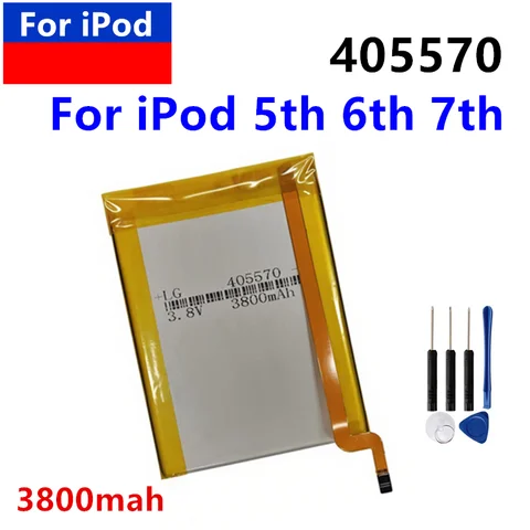 405570 385872 New SSD HD Upgrade Battery For iPod 5th Gen Video 30gb iPod 6th Gen Classic 80gb 120gb 7th Gen 160gb Batteries