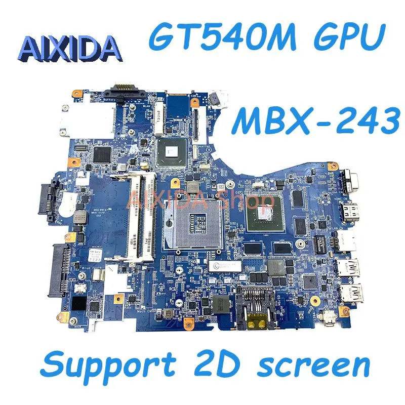 AIXIDA V081_MP_MB MBX-243 For SONY VPCF23 VPCF series PCG-81311L Laptop motherboard GT540M 1GB HM65 DDR3 Mainboard Full tested