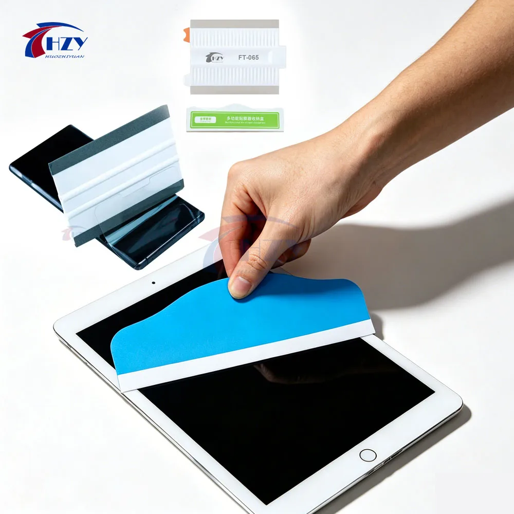 HZY Multi-function Screen Film Squeegee Universal De-bubble Scraper Shovel For iPhone All Phones Tablet Repair Tools