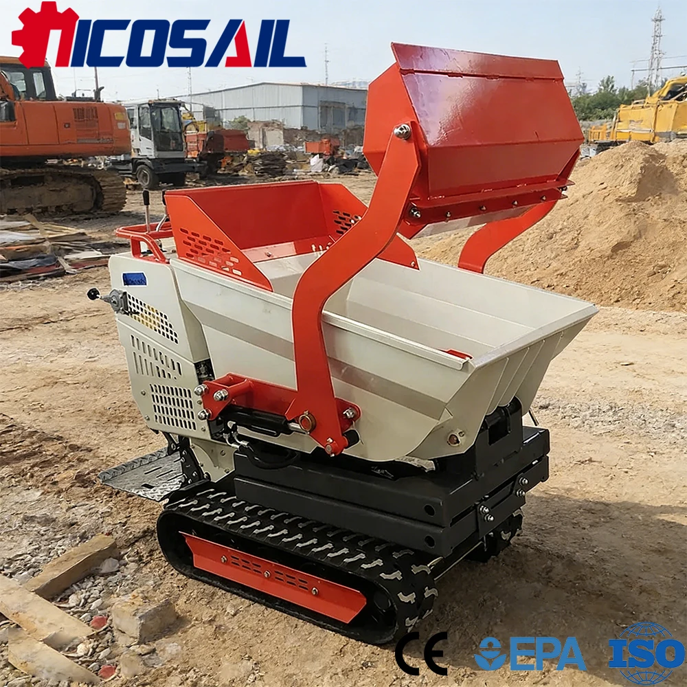 

Компактный мини-самосвал с гибким управлением, сертифицированный CE, двигатель Euro 5, для использования в сельском хозяйстве и строительстве