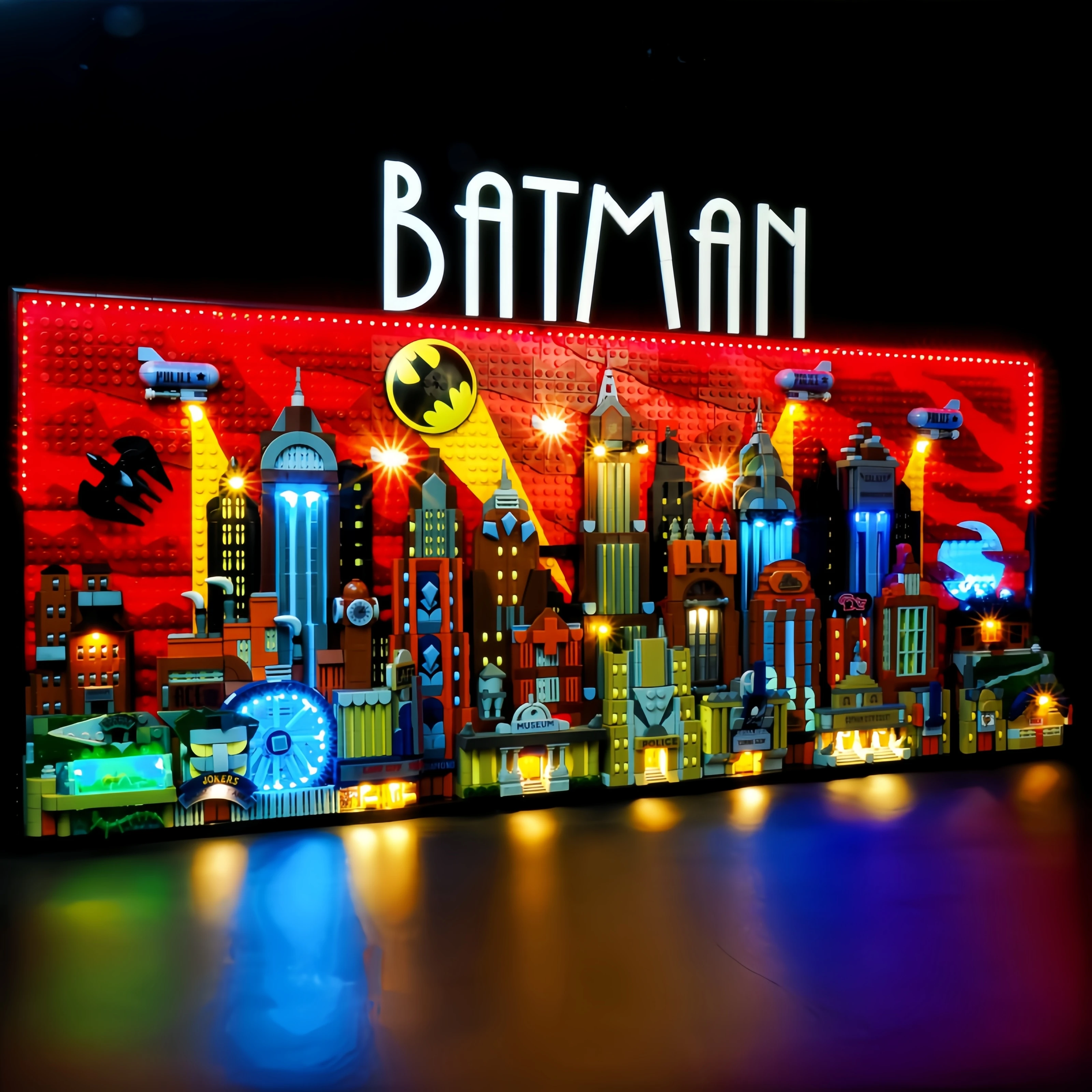 Hprosper LED Light For 76271 The Animated Series Gotham City Decorative Lamp With Battery Box (Not Include Lego Building Blocks)